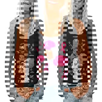 Black African American Breast Cancer Afro Pink Ribbon Women Tank Top - Monsterry