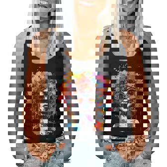 Black Queen Dripping Afro Melanin Junenth Women Tank Top - Thegiftio