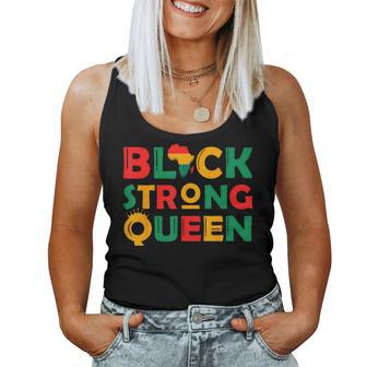 Black Strong Queen African American Girls Black History Women Tank Top - Monsterry