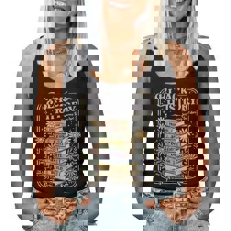 Black History Month Books Retro Black African Teacher Women Women Tank Top | Seseable UK