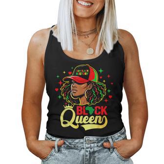 Black History Month Black Queen African American Pride Women Tank Top - Seseable