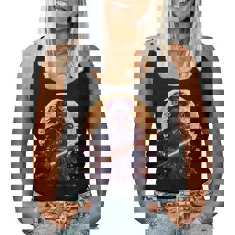 Black Woman Japanese Anime Samurai Girl Black Cat Women Women Tank Top | Seseable CA