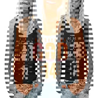 Blessed By God For 14 Years 14Th Birthday Religious Theme Women Tank Top - Thegiftio