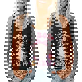 The Boo Crew Cute Ghost Coquette Halloween Costumes Girl Women Tank Top | Mazezy