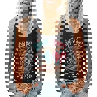 Boots Or Bows Only Auntie Knows Aunt Baby Announcement Women Tank Top - Monsterry