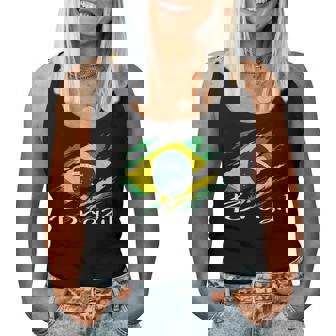 Brésil Drapeau Du Brésil Chemise Brésil Pour S Hommes Manche Longue Débardeur pour femme - Cadeauxyz