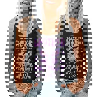 Brother Of The Birthday Girl Butterfly Family Matching Women Tank Top | Seseable FR