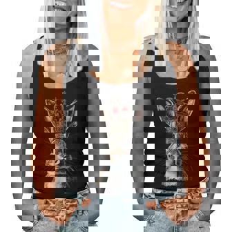 Bunny Rabbit With King Queen Crown Women Tank Top | Mazezy