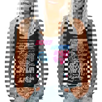 Burnouts Or Bows Great Aunt Loves You Gender Reveal Party Women Tank Top - Monsterry