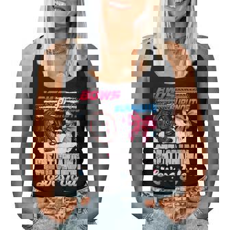 Burnouts Or Bows Great Grandma Loves You Gender Reveal Party Women Tank Top | Seseable CA