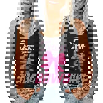 Burnouts Or Bows Team Girl Team Bows Gender Reveal Women Tank Top | Mazezy