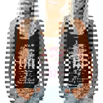 Cadeaux Floraux Pour 37E Anniversaire Pour S De 37 Ans Fabriqués En 1988 Débardeur pour femme - Cadeauxyz