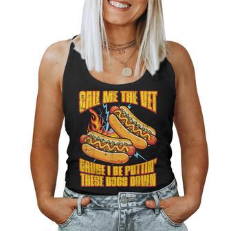Call Me The Vet Hot Dog Saying Meme Bootleg Women Women Tank Top - Monsterry