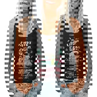 Camper Queen Classy Sassy Smart Girls Camping Women Tank Top | Seseable FR