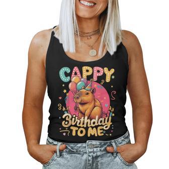 Cappy Birthday To Me Capy Birthday Cute Capybara Boys Girls Women Tank Top - Thegiftio UK