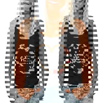 Cardio Drumming Fitness Gym Leopard Floral Heart For Women Women Tank Top - Monsterry