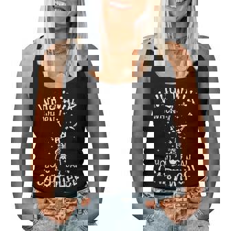 Cartwheel Gymnast Skeleton Halloween Gymnastics Girls Women Tank Top | Mazezy