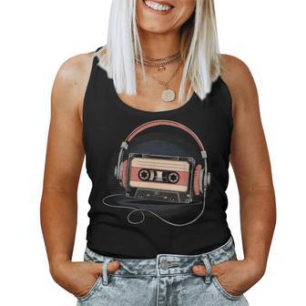 Cassette 80S 90S Retro Party Mixtape Tape Women Tank Top - Thegiftio UK