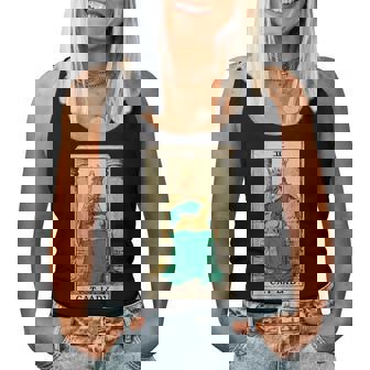 Cat Lady Tarot Card Vintage Gothic Deck Reader Lover Women Women Tank Top | Seseable FR