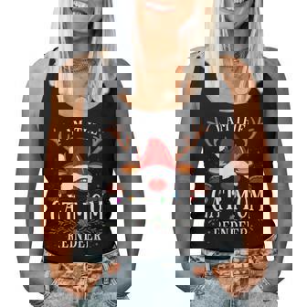 I Am The Cat Mom Reindeer Christmas Family Women Tank Top - Thegiftio