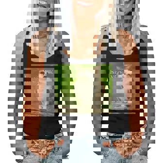 Cat Owl Cursed Hello Bro Brainrot Meowl Hi Vro Meme Women Tank Top | Seseable FR