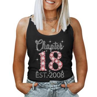 Chapter 18 Est 2008 Happy 18Th Birthday Girl Women Women Tank Top - Thegiftio UK