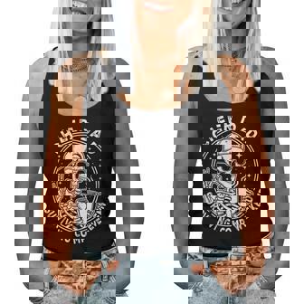 Cheer Dad Surviving Comp Weekend Skeleton Coffee Fathers Day Women Tank Top | Seseable FR