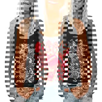 Cheer Mom Red Cheerleader Game Day Cheer Mama Football Women Tank Top | Seseable UK