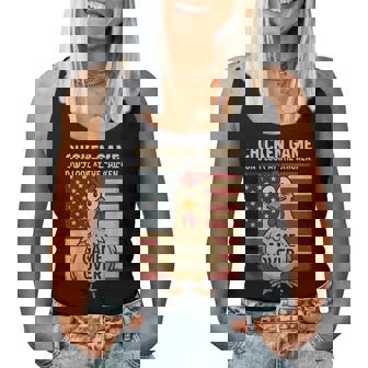 Chicken Game Don't Look At The Chicken Game Over Women Tank Top - Monsterry