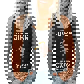 Chicken Strips Dancing Chicken Bbq Barbeque Squad Women Tank Top | Mazezy