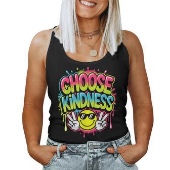 Choose Kindness Colorfull Be Kind Inspirational Positive Women Tank Top - Monsterry