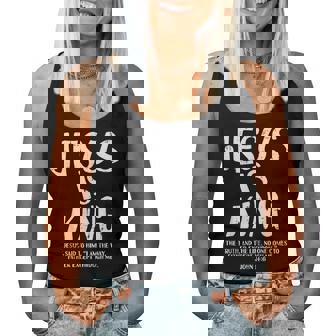 Christian Jesus Is King Religious Bible Verse God Women Women Tank Top - Monsterry