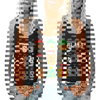 Christmas Building Brick Santa Elf Snowman Xmas Boys Girls Women Tank Top | Seseable UK