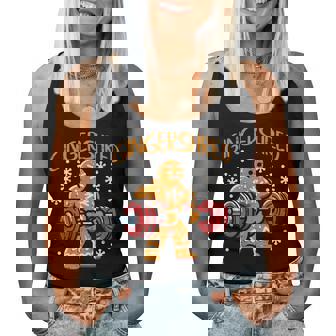 Christmas Gym Gingerbread Gingershred Xmas Workout Women Women Tank Top | Mazezy