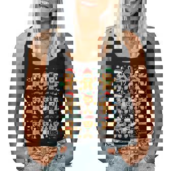 Christmas Science Teacher Gingerbread Laboratory Teacher Women Tank Top | Seseable FR