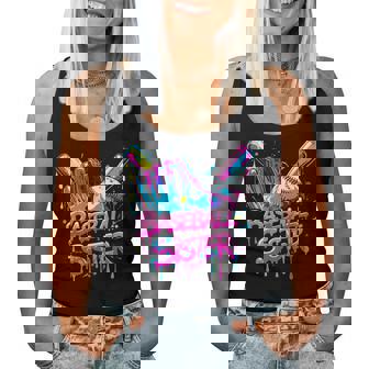 Cool Baseball Sister Dripping Neon Sports Pride Women Tank Top | Seseable CA