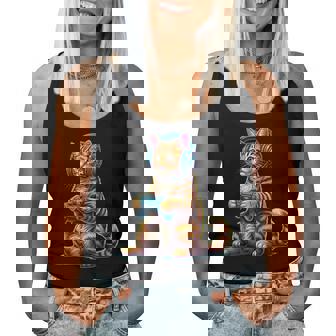 Cool Gamer Cat Con Controlador De Auriculares Para Hombres Es Y Niños Camiseta sin mangas para mujer - Regaloses