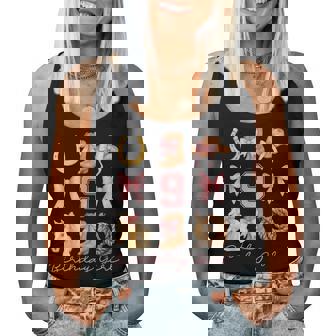 Coquette Bow 9Th Birthday Girl Cowgirl 9 Year Old Western Women Tank Top - Monsterry