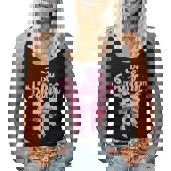 Coquette Bow Family Matching Groovy Pink Big Brother Women Tank Top - Monsterry