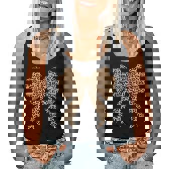 Coquette Bow Leopard For Girls Aesthetic Trendy Girly Women Tank Top - Monsterry