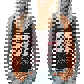 Coquette Bow Number 67 Meme Pink Floral Girls Women Tank Top | Seseable CA