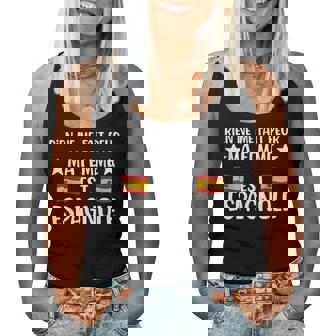 Couple Cadeau Rien Ne Me Fait Peur Ma Est Espagnole Débardeur pour femme - Cadeauxyz