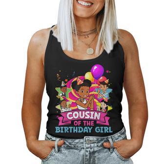Cousin Of Birthday Girl Gracie Pink Doll Family Decorations Women Tank Top - Monsterry
