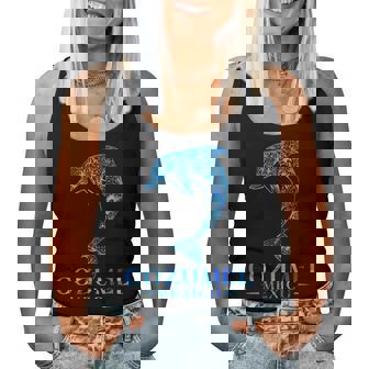 Cozumel Mexico Dolphin Retro Throwback Boys Girls Souvenir Women Tank Top - Thegiftio