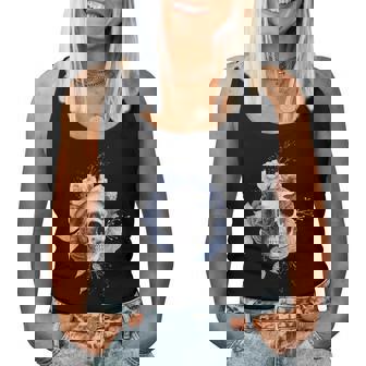 Crâne Avec Fleurs Élégance Gothique Débardeur pour femme - Cadeauxyz