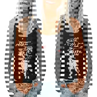 Cute American Bulldog Mom For Dog Lovers Women Tank Top | Seseable UK