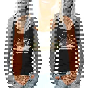 Cute Dragon Reading A Book For Books Nerds Girl Women Tank Top - Thegiftio