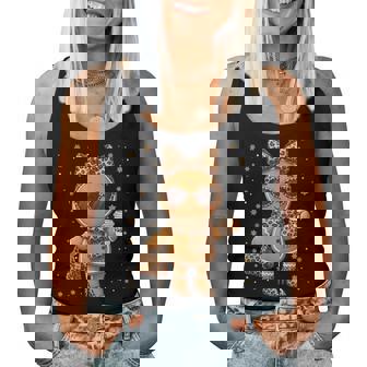 Cute Gingerbread Leopard Christmas Xmas Girl Women Women Tank Top | Seseable CA