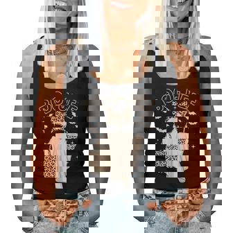 Cute Leopard Boo Jee Ghost Coffee Halloween Costume Women Women Tank Top | Seseable CA