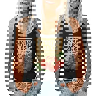 Cute Pregnancy Announcement Preggo Costume Prego Sauce Women Tank Top - Monsterry